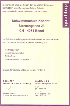Qualitop Zertifikat 2012